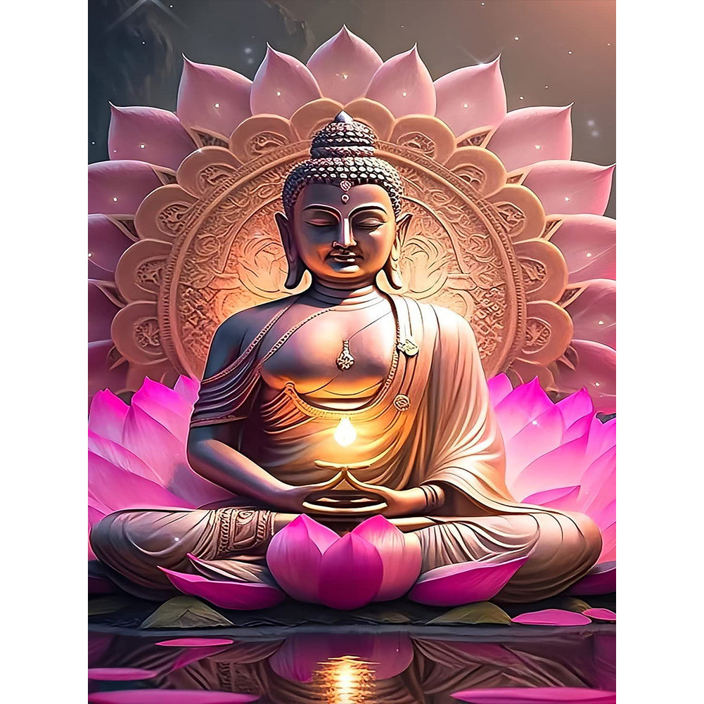 Buddha Statue - Full Round Drill Diamond Painting 30*40CM