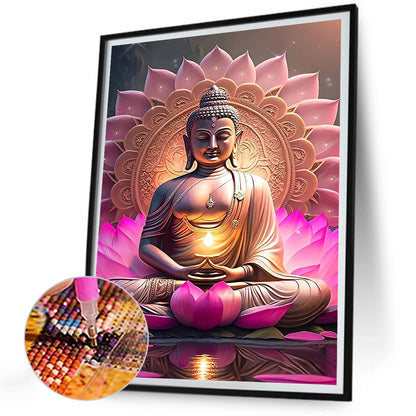 Buddha Statue - Full Round Drill Diamond Painting 30*40CM