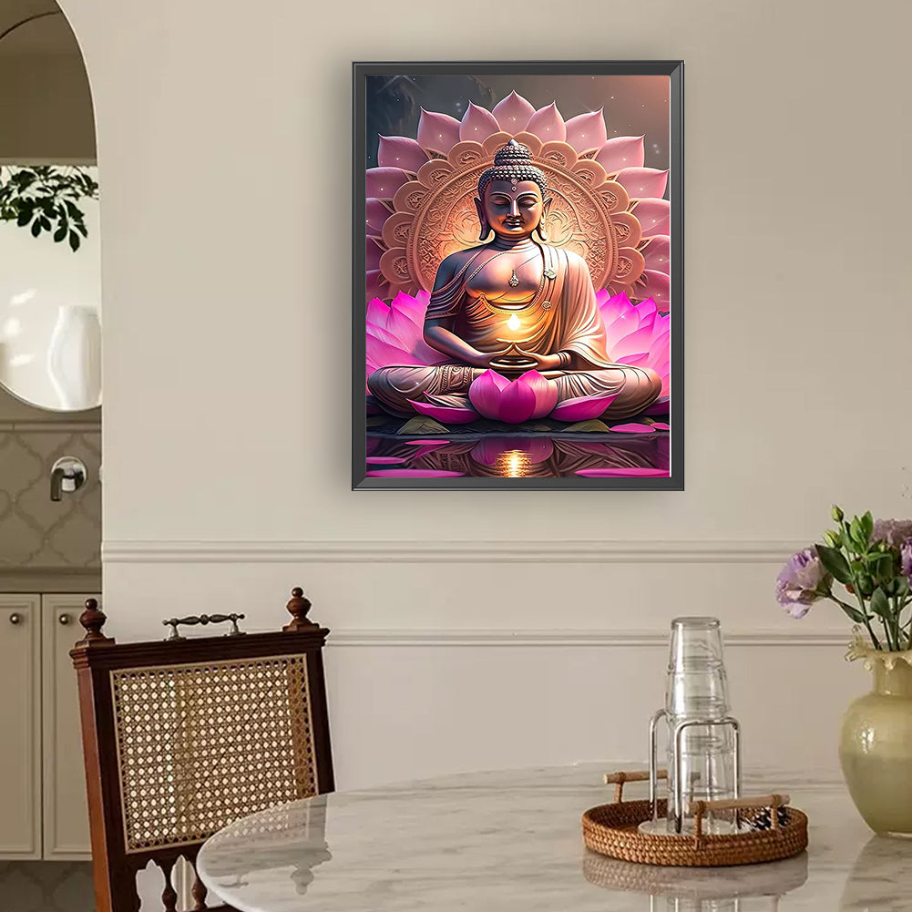 Buddha Statue - Full Round Drill Diamond Painting 30*40CM