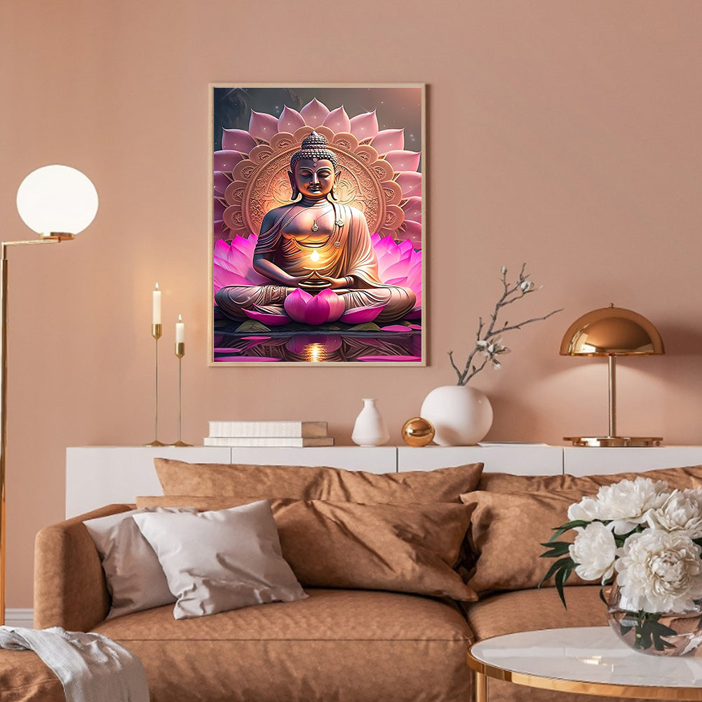 Buddha Statue - Full Round Drill Diamond Painting 30*40CM