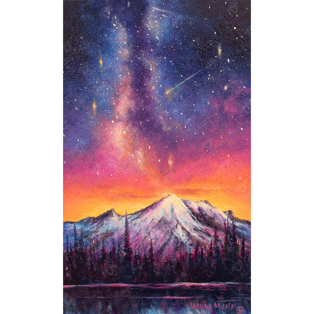 Aurora Peak - Full Round Drill Diamond Painting 30*50CM
