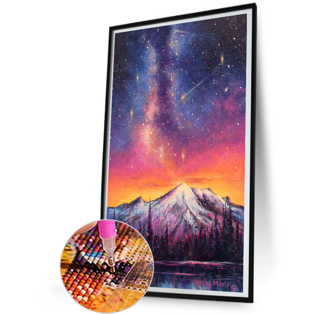 Aurora Peak - Full Round Drill Diamond Painting 30*50CM