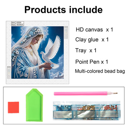 Religion Madonna - Special Shaped Drill Diamond Painting 30*30CM