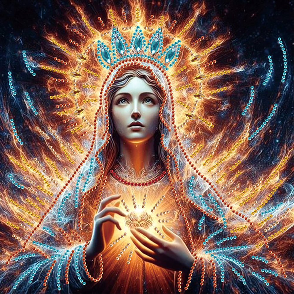 Religion Madonna - Special Shaped Drill Diamond Painting 30*30CM