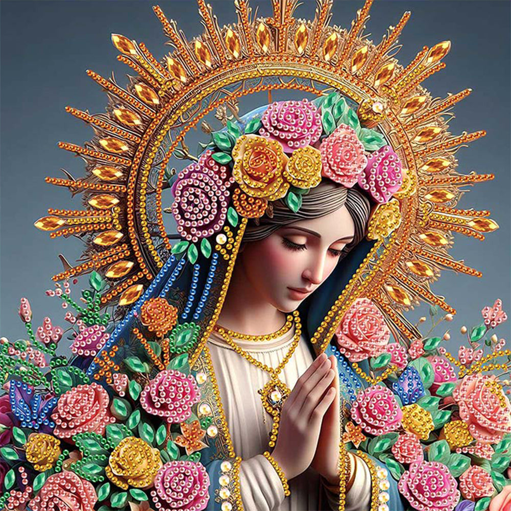Religion Madonna - Special Shaped Drill Diamond Painting 30*30CM