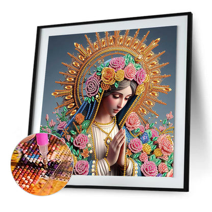 Religion Madonna - Special Shaped Drill Diamond Painting 30*30CM