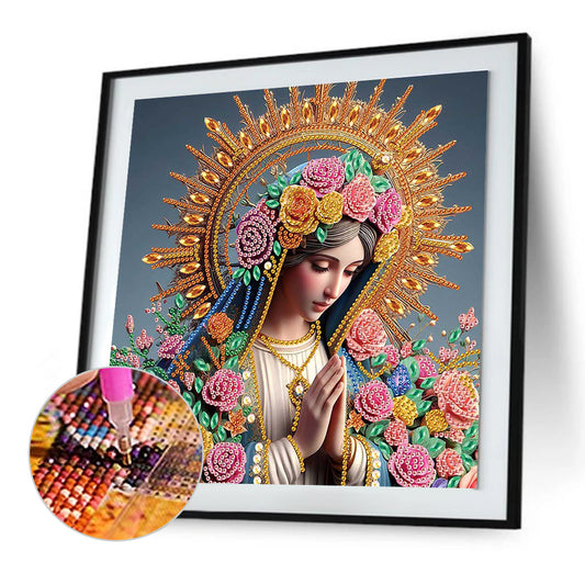 Religion Madonna - Special Shaped Drill Diamond Painting 30*30CM