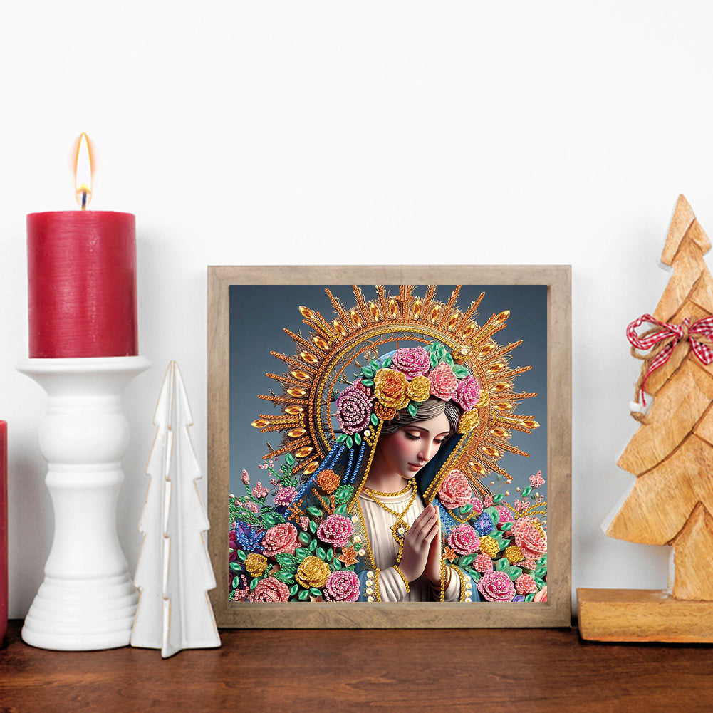 Religion Madonna - Special Shaped Drill Diamond Painting 30*30CM