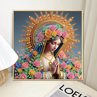 Religion Madonna - Special Shaped Drill Diamond Painting 30*30CM