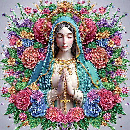 Religion Madonna - Special Shaped Drill Diamond Painting 30*30CM