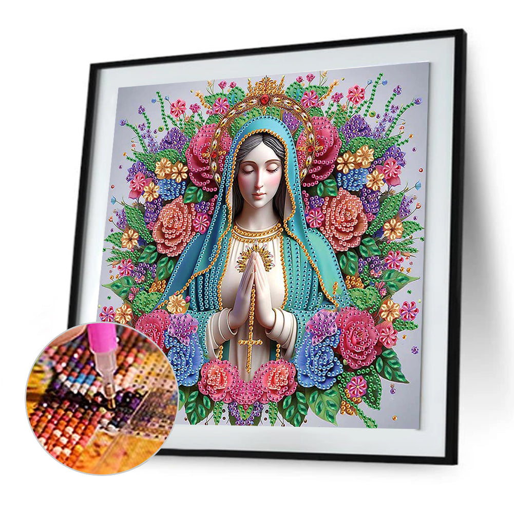 Religion Madonna - Special Shaped Drill Diamond Painting 30*30CM