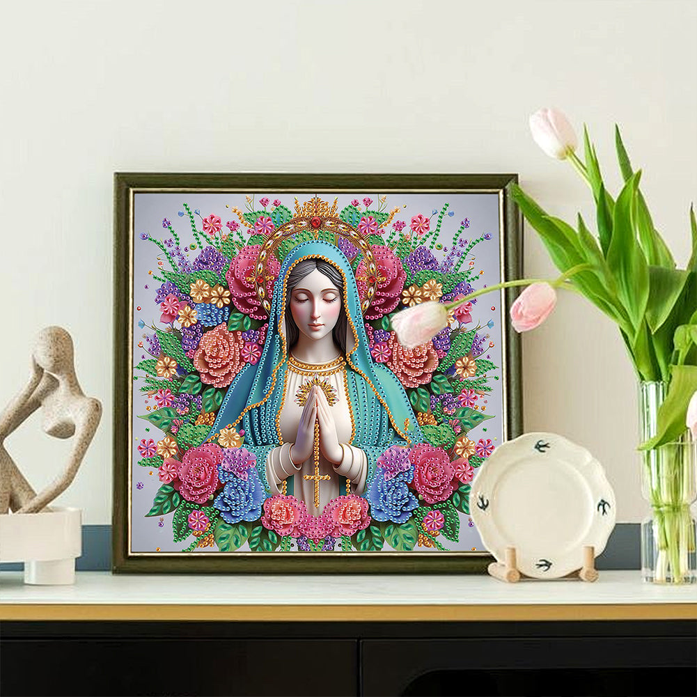 Religion Madonna - Special Shaped Drill Diamond Painting 30*30CM