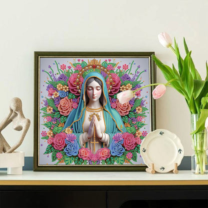 Religion Madonna - Special Shaped Drill Diamond Painting 30*30CM