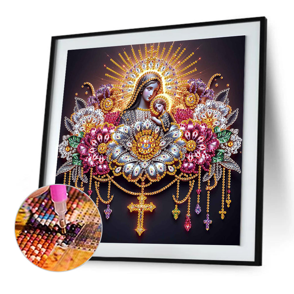 Religion Madonna - Special Shaped Drill Diamond Painting 30*30CM