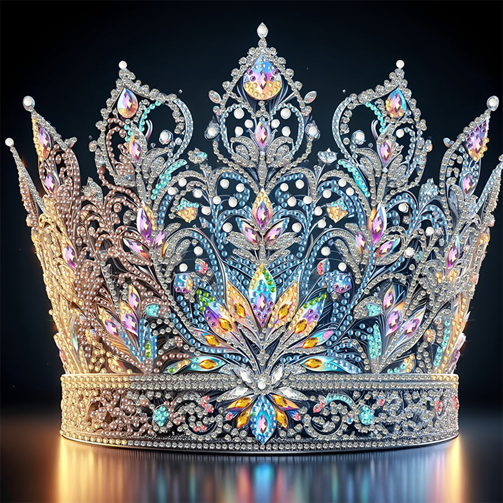 Gorgeous Crown - Special Shaped Drill Diamond Painting 30*30CM