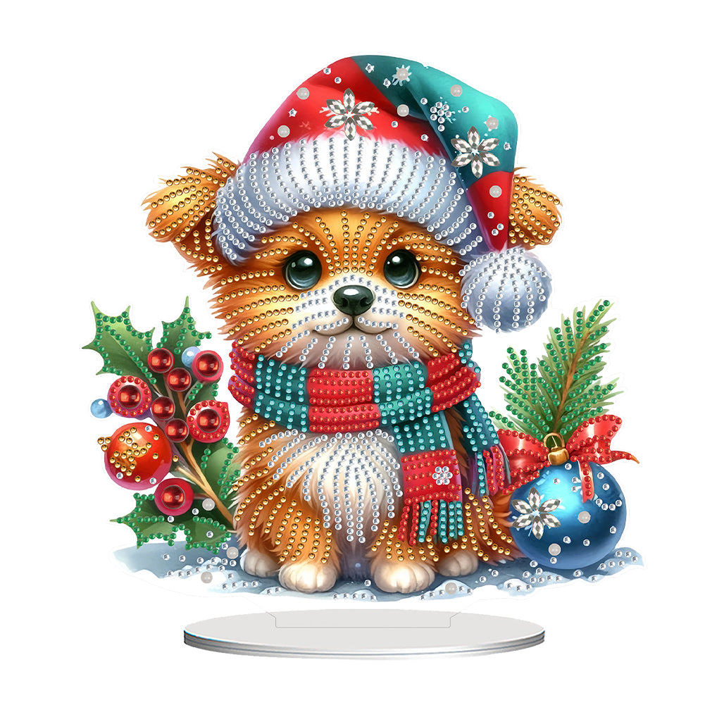 2D Flat Christmas Table Top Diamond Painting Ornament Kits Double-sided Effect