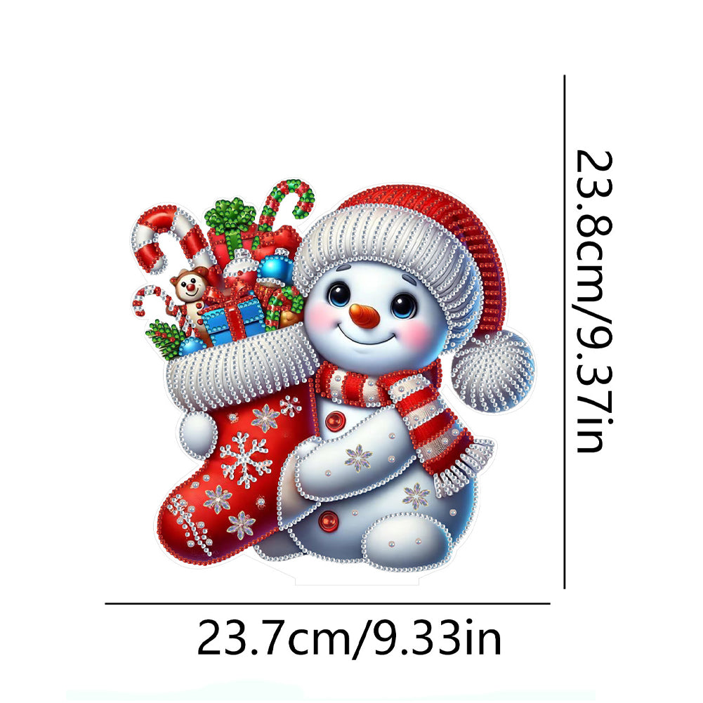 2D Flat Christmas Table Top Diamond Painting Ornament Kits Double-sided Effect