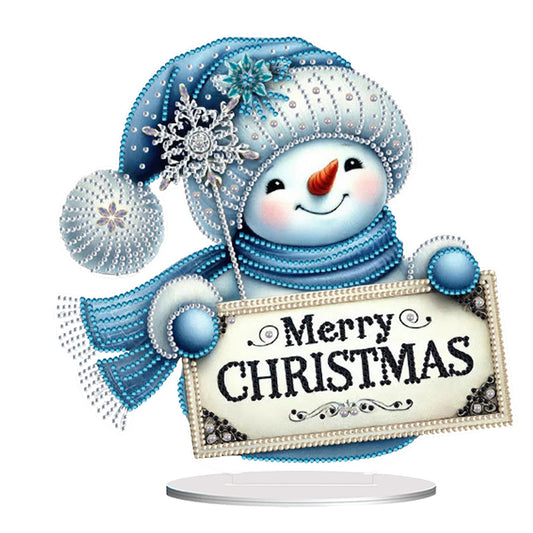 2D Flat Christmas Table Top Diamond Painting Ornament Kits Double-sided Effect