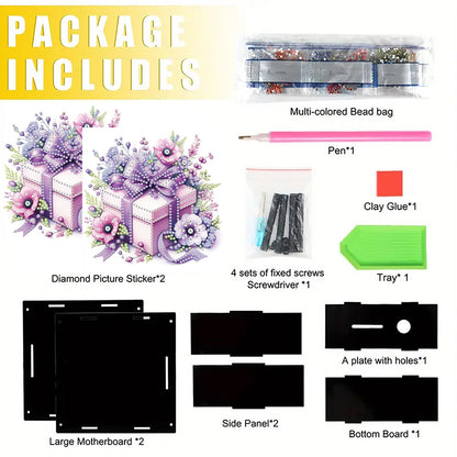 Cat Diamond Painting Money Saving Box Diamond Painting Change Holder Case Decors
