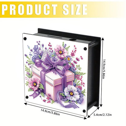 Cat Diamond Painting Money Saving Box Diamond Painting Change Holder Case Decors