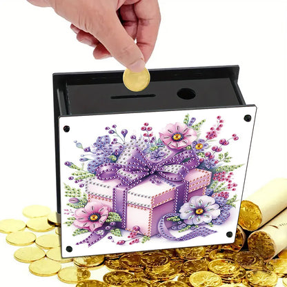 Cat Diamond Painting Money Saving Box Diamond Painting Change Holder Case Decors