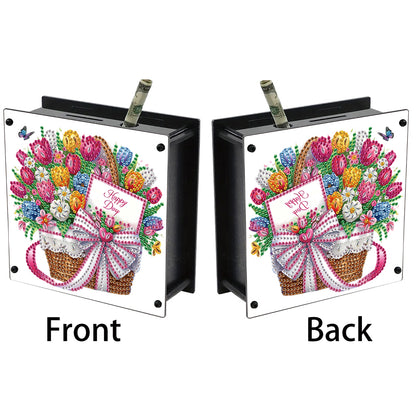 Cat Diamond Painting Money Saving Box Diamond Painting Change Holder Case Decors