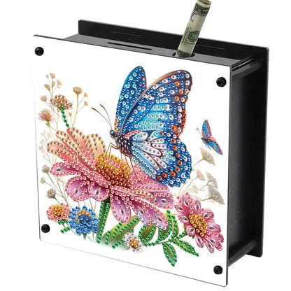 Cat Diamond Painting Money Saving Box Diamond Painting Change Holder Case Decors