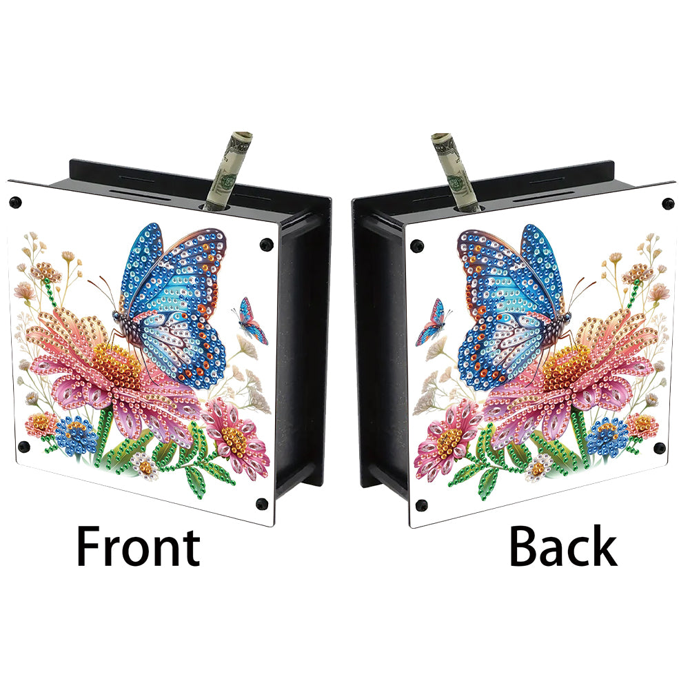 Cat Diamond Painting Money Saving Box Diamond Painting Change Holder Case Decors