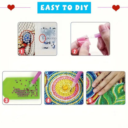 Cat Diamond Painting Money Saving Box Diamond Painting Change Holder Case Decors