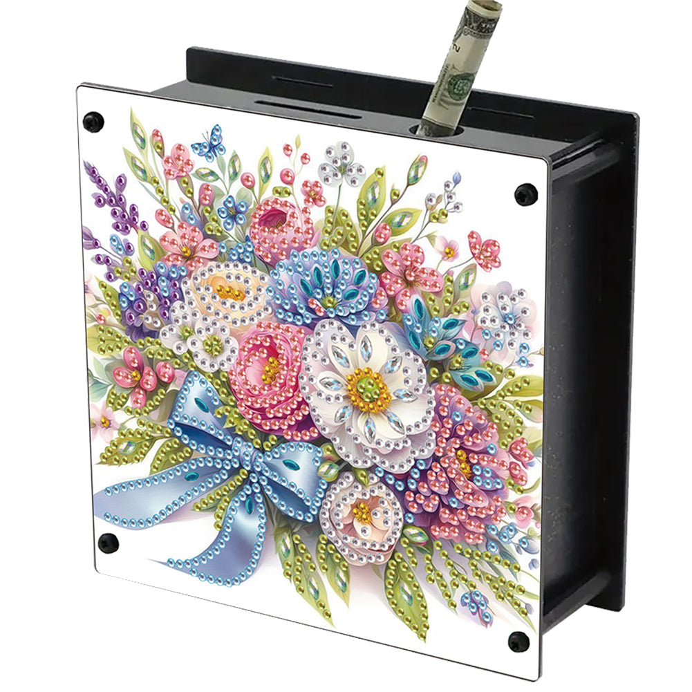 Cat Diamond Painting Money Saving Box Diamond Painting Change Holder Case Decors