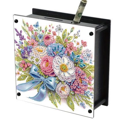 Cat Diamond Painting Money Saving Box Diamond Painting Change Holder Case Decors
