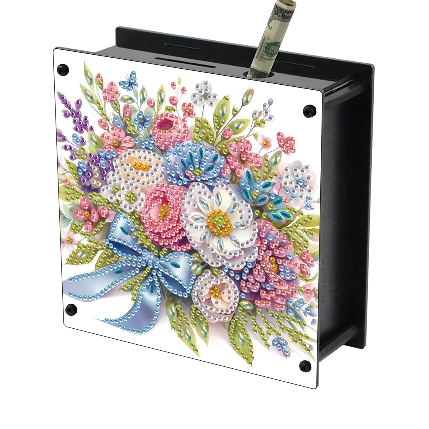 Cat Diamond Painting Money Saving Box Diamond Painting Change Holder Case Decors