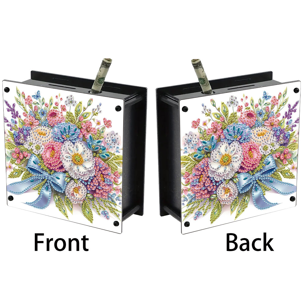 Cat Diamond Painting Money Saving Box Diamond Painting Change Holder Case Decors