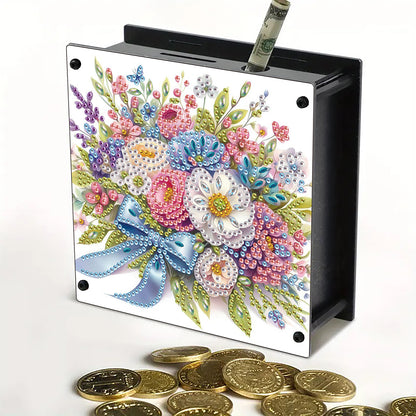Cat Diamond Painting Money Saving Box Diamond Painting Change Holder Case Decors