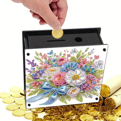 Cat Diamond Painting Money Saving Box Diamond Painting Change Holder Case Decors