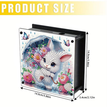 Cat Diamond Painting Money Saving Box Diamond Painting Change Holder Case Decors
