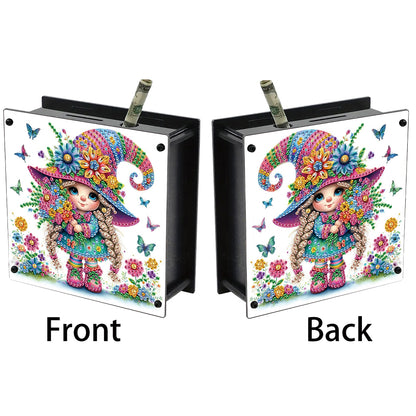 Cat Diamond Painting Money Saving Box Diamond Painting Change Holder Case Decors