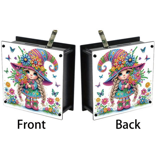 Cat Diamond Painting Money Saving Box Diamond Painting Change Holder Case Decors