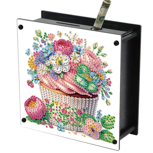 Cat Diamond Painting Money Saving Box Diamond Painting Change Holder Case Decors