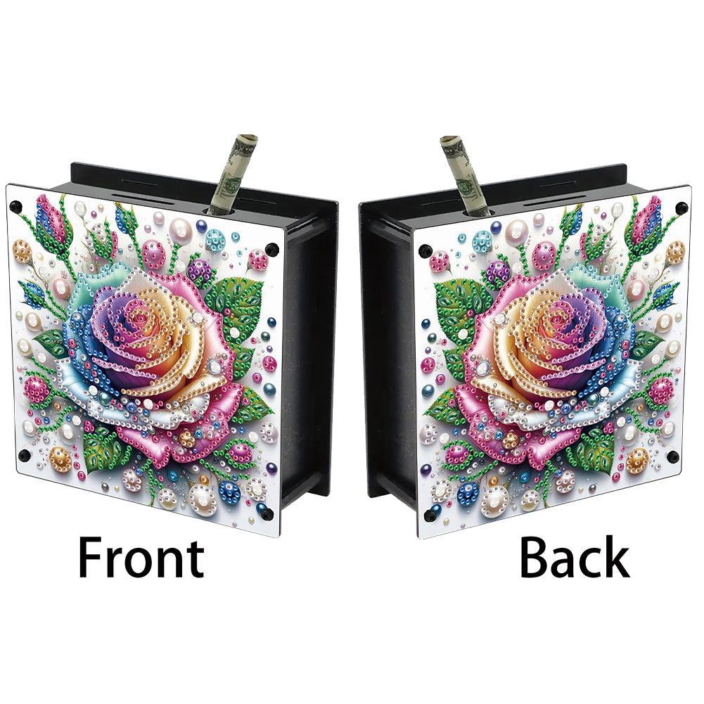 Cat Diamond Painting Money Saving Box Diamond Painting Change Holder Case Decors