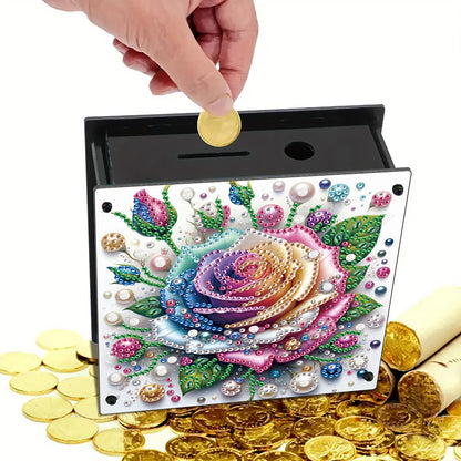 Cat Diamond Painting Money Saving Box Diamond Painting Change Holder Case Decors