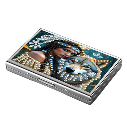 Diamond Painting Credit Card Holder Tree Business Card Holder for Outdoor Travel