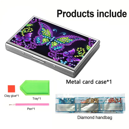 Diamond Painting Credit Card Holder Tree Business Card Holder for Outdoor Travel