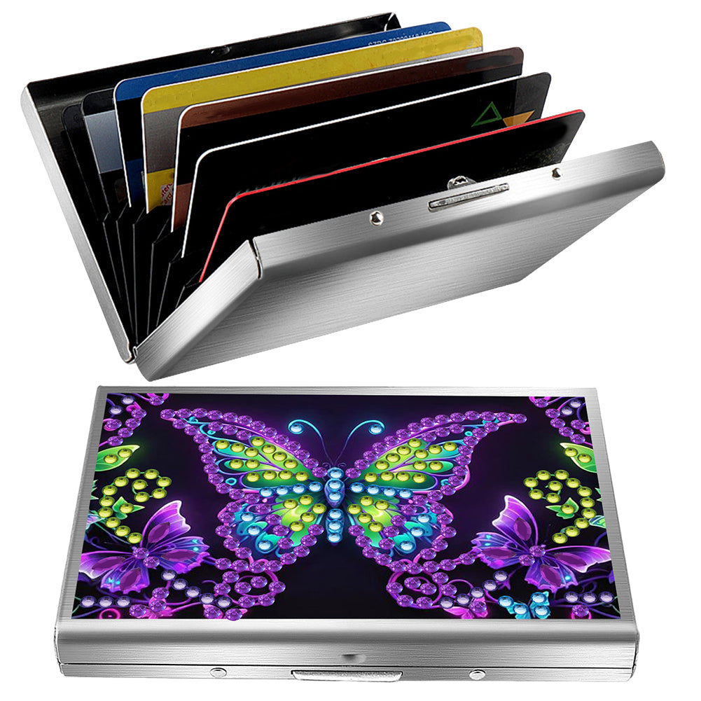 Diamond Painting Credit Card Holder Tree Business Card Holder for Outdoor Travel