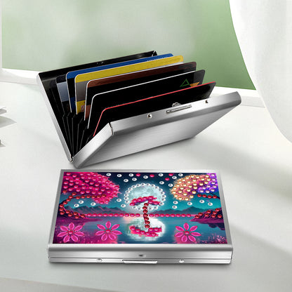 Diamond Painting Credit Card Holder Tree Business Card Holder for Outdoor Travel