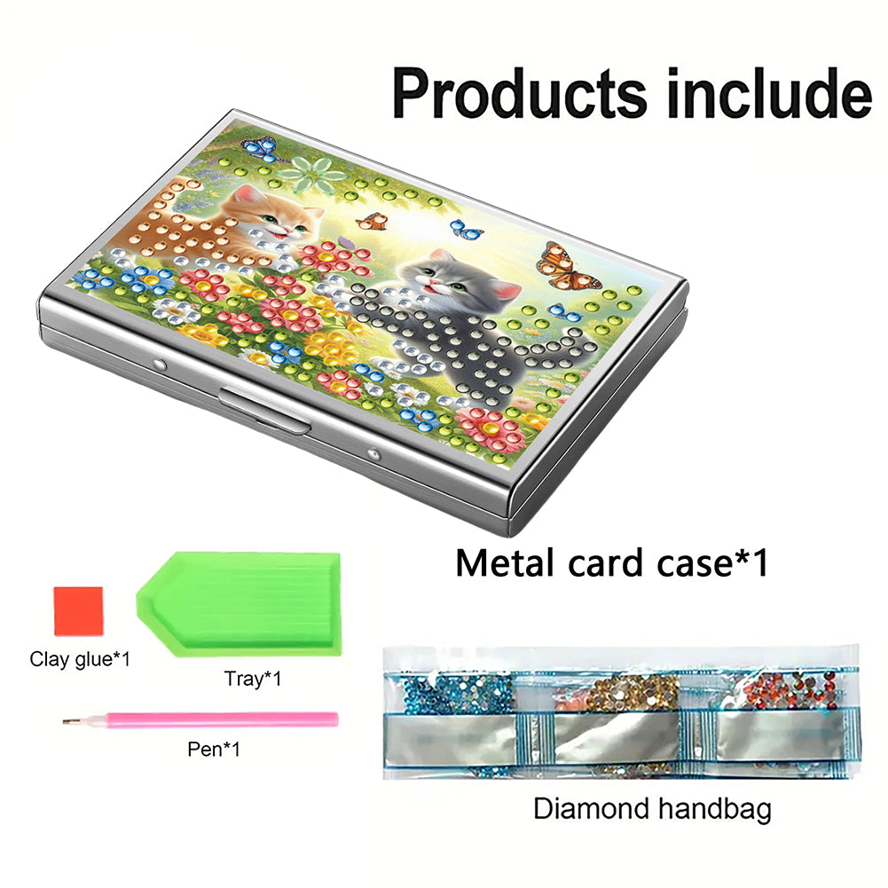Diamond Painting Credit Card Holder Tree Business Card Holder for Outdoor Travel