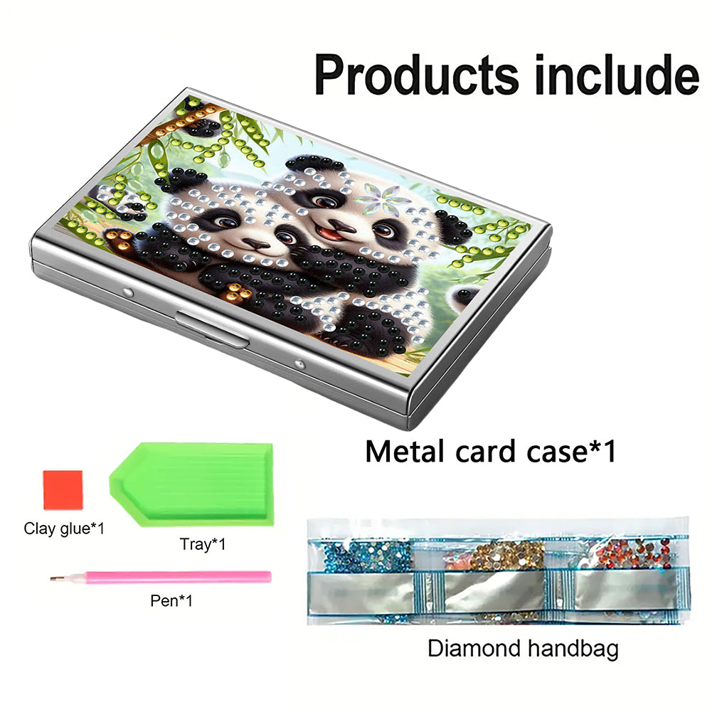 Diamond Painting Credit Card Holder Tree Business Card Holder for Outdoor Travel