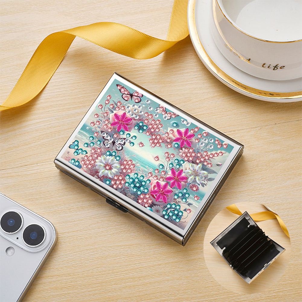 Diamond Painting Credit Card Holder Tree Business Card Holder for Outdoor Travel
