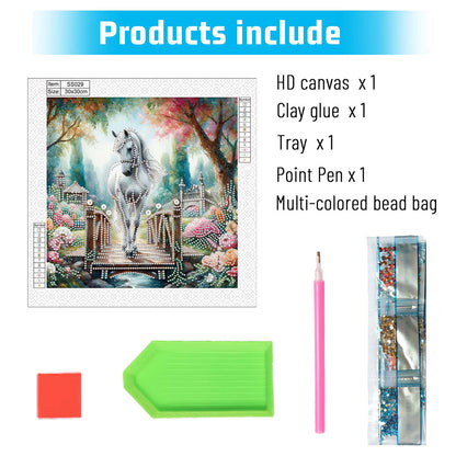 Horse - Special Shaped Drill Diamond Painting 30*30CM