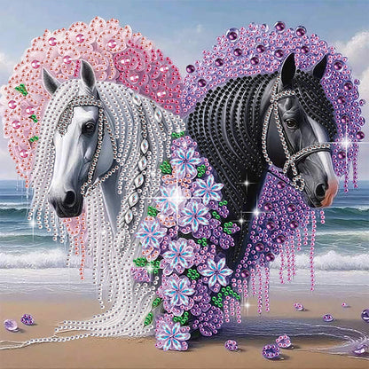 Horse - Special Shaped Drill Diamond Painting 30*30CM